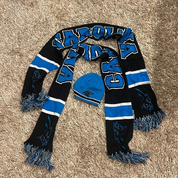 Carolina Panthers Scarves and Beanie - Picture 2 of 9
